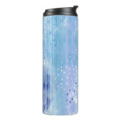 抽象芸術ミックスメディアブルーターコイズ黄 タンブラー (回転左)