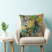 抽象芸術ミックスメディア初期のフローラア絵画ート クッション (椅子)