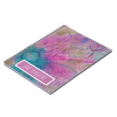 抽象芸術ミックスメディアinプルズとブルース ノートブック (左側)