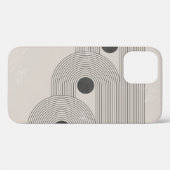 抽象芸術ミッドセンチュリーの幾何学模様 Case-Mate iPhoneケース (裏面 (横))