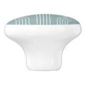 抽象芸術ミッドセンチュリースタイルラインアート セラミックノブ (側面)