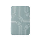 抽象芸術ミッドセンチュリースタイルラインアート バスマット (正面縦)