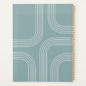 抽象芸術ミッドセンチュリースタイルラインアート プランナー手帳 (裏面)