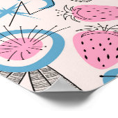 抽象芸術ミッドセンチュリーモダン ポスター (角)