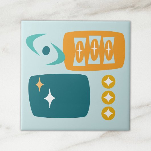 抽象芸術ミッドセンチュリー原子 タイル