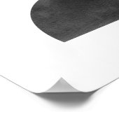 抽象芸術ミニマリストアート – 半円1 ポスター (角)