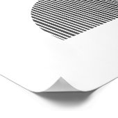 抽象芸術ミニマリストアート – 半円2 ポスター (角)