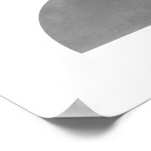 抽象芸術ミニマリストアート – 半円3 ポスター (角)