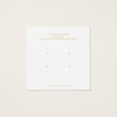 抽象芸術ミニマリストイヤリングジュエリー表示カード (裏面)