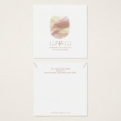 抽象芸術ミニマリストネックレスジュエリーディスプレイカード (正面&裏面)