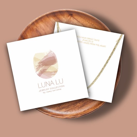 抽象芸術ミニマリストネックレスジュエリーディスプレイカード