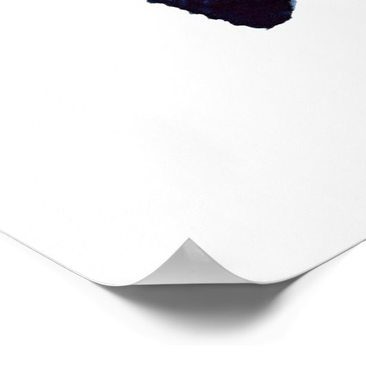 抽象芸術ミニマリスト水絵画色のポスター ポスター (角)