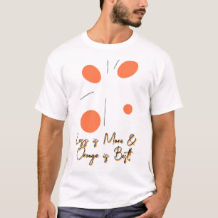 抽象芸術ミニマルなオレンジ色の作文 Tシャツ