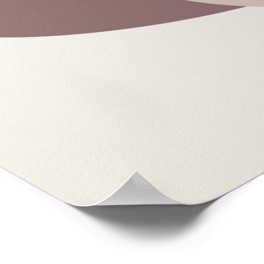 抽象芸術ミニマルの白いリーフモダン切り出し図形 ポスター (角)