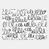 抽象芸術ミニマルデザインパターンラッピング紙 ラッピングペーパーシート (正面2)