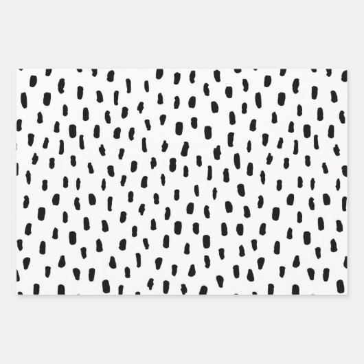 抽象芸術ミニマルデザインパターンラッピング紙 ラッピングペーパーシート (正面)