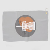 抽象芸術ミニマルプリントタオル ゴルフタオル (横)