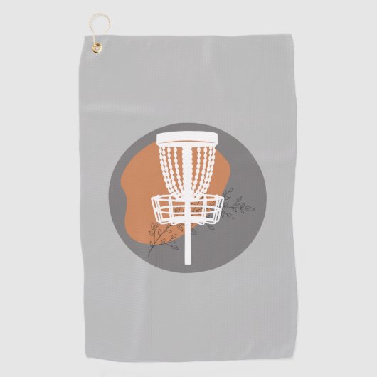 抽象芸術ミニマルプリントタオル ゴルフタオル (正面)