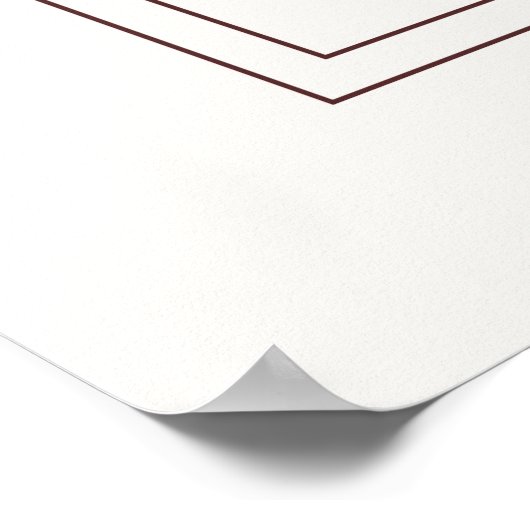 抽象芸術ミニマルボースタイルデザインフローラ花 ポスター (角)