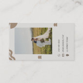 抽象芸術ミニマル名刺 名刺 (裏面)