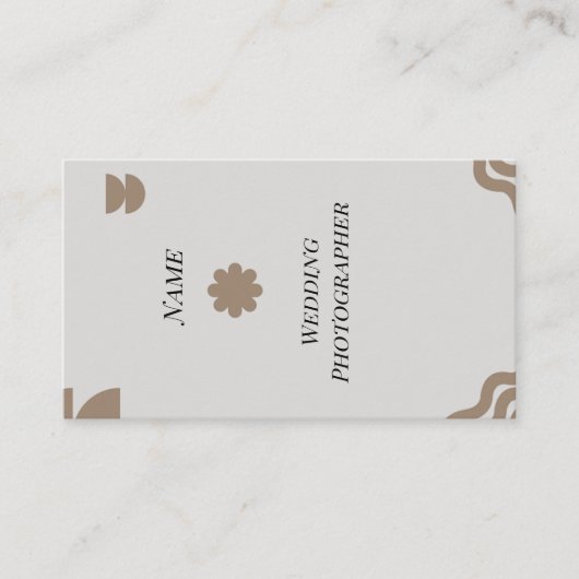 抽象芸術ミニマル名刺 名刺 (正面)