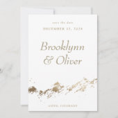 抽象芸術ミニマル山の白の保存日付 セーブザデート (正面)