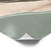 抽象芸術ミニマル山脈 ポスター (コーナー)