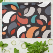 抽象芸術ミニマル形状 キッチンタオル (折り畳み)