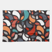 抽象芸術ミニマル形状 キッチンタオル (横)