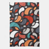 抽象芸術ミニマル形状 キッチンタオル (縦)