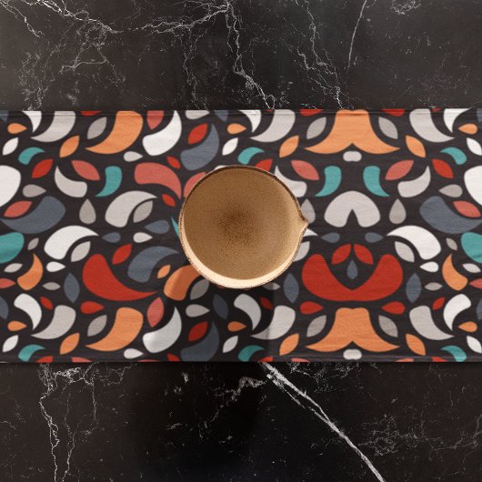 抽象芸術ミニマル形状 ロングテーブルランナー