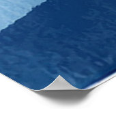 抽象芸術ミニマル水彩青山 ポスター (角)