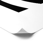 抽象芸術ミニマル涙と三日月 ポスター (角)