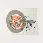 抽象芸術ミニマル タペストリー (正面(横))