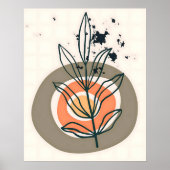 抽象芸術ミニマル ポスター (正面)