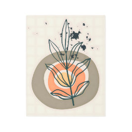 抽象芸術ミニマル メタルプリント