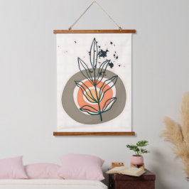 抽象芸術ミニマル 吊り下げ型タペストリー