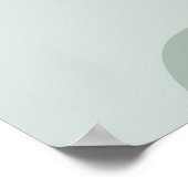 抽象芸術ミニマ葉リスト ポスター (角)