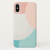 抽象芸術ミニモダンマリストのパステルカラー電話ケース Case-Mate iPhoneケース (裏面)