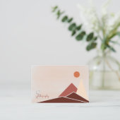 抽象芸術ミニモダンマリストマウンテンプロフェッショナル  名刺 (スタンド正面)