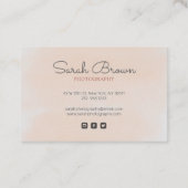 抽象芸術ミニモダンマリストマウンテンプロフェッショナル  名刺 (裏面)