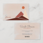 抽象芸術ミニモダンマリストマウンテンプロフェッショナル  名刺 (正面/裏面)