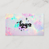 抽象芸術ミネラルジェムストーン背景名刺 名刺 (正面)