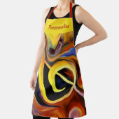 抽象芸術ミュージカルパーソナライズされたノートアーティストスモック エプロン (インサイチュ)