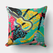 抽象芸術ミュージカルブレンド クッション (正面)