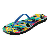 抽象芸術ミュージカルブレンド ビーチサンダル (アングル)