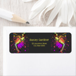 抽象芸術ミュージシャン遊ズトランペット ラベル