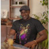 抽象芸術ミュージシャン遊ズトランペット Tシャツ