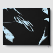 抽象芸術ミュージックゲストブックブルー ゲストブック (裏面)