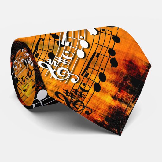 抽象芸術ミュージックノート ネクタイ (ロール)